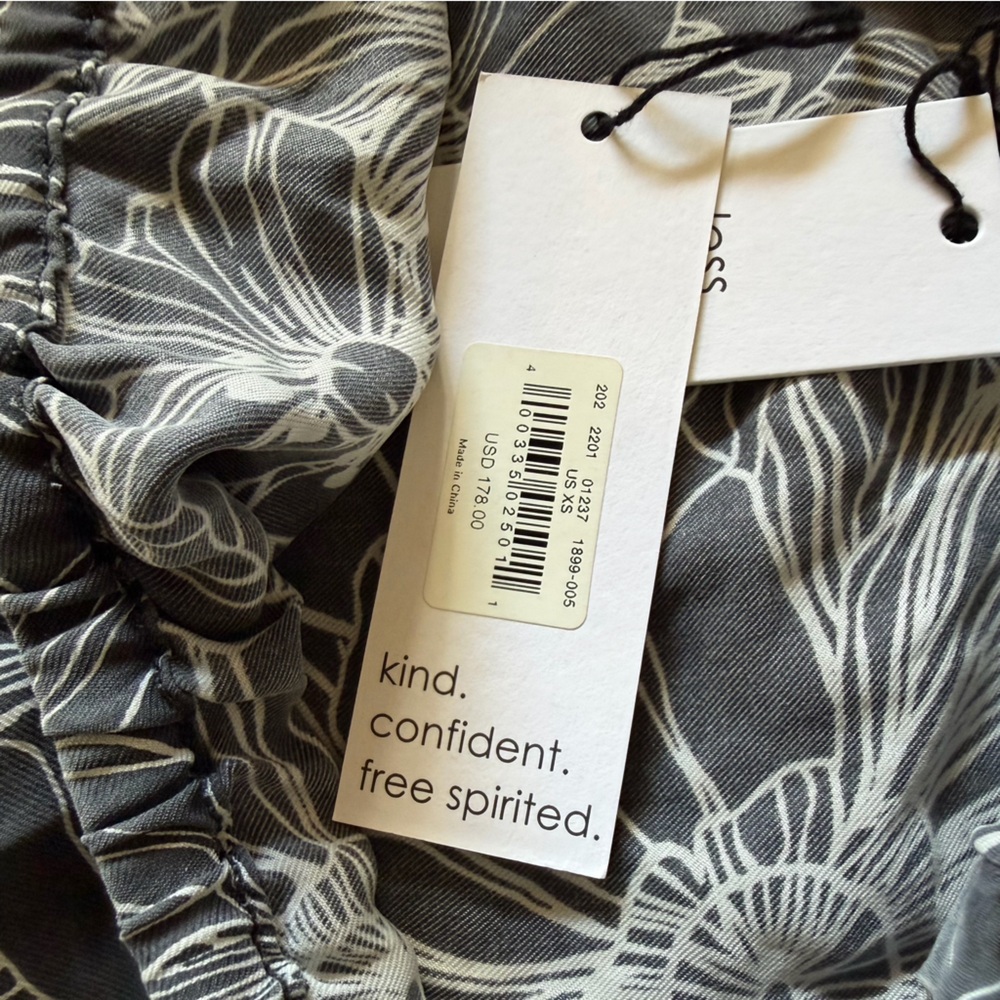 100% Silk Tiered Maxi Skirt Floral Unsubscribed XS Boho Whimsigoth Cottagecore - Picture 4 of 10
